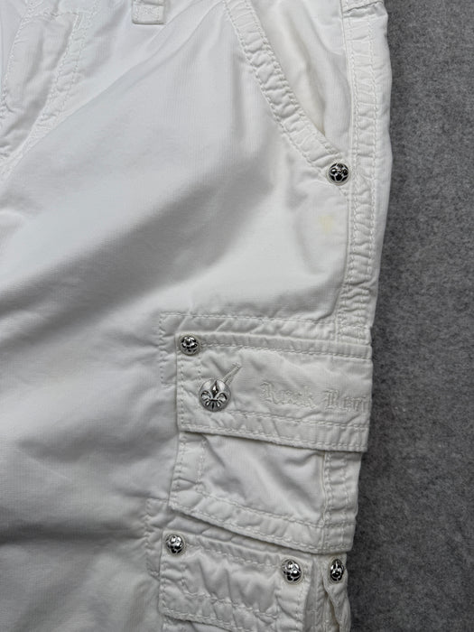 Rock Revival Cargo Shorts White | Vitnage Clothing Store Canada