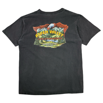 Vintage Harley Davidson Aspen Valley Tee Black