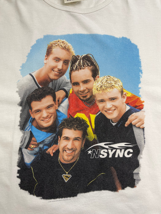 (XXL) Vintage 90s NSYNC Tee White | Vitnage Clothing Store Canada