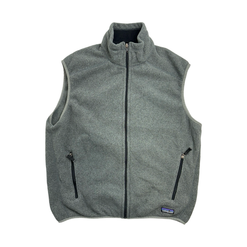 (M) Vintage Patagonia Synchilla Full-Zip Vest Dark Grey | Vintage Clothing Store Canada