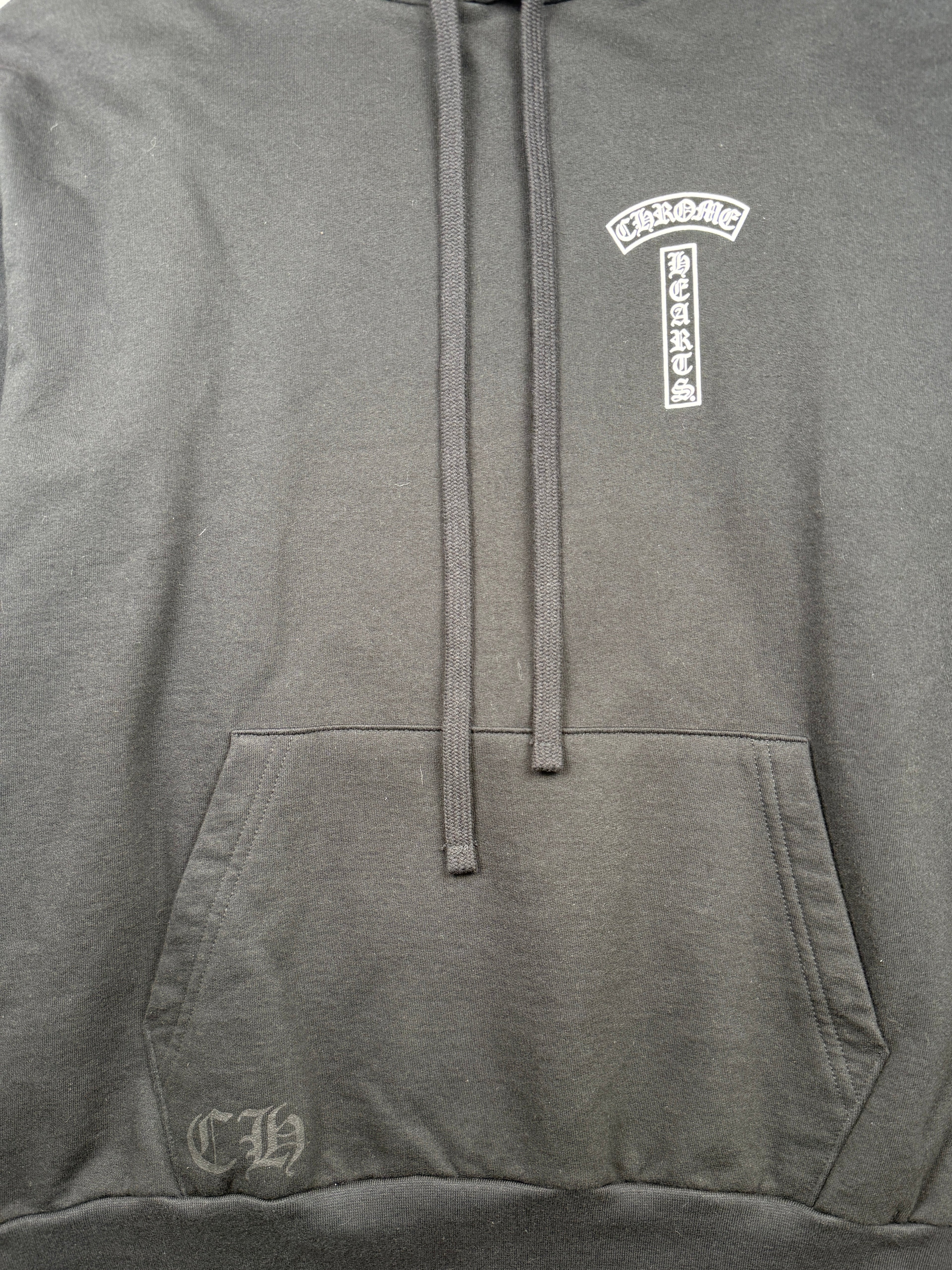 Chrome Hearts T Bar Logo USA Hoodie Black