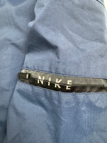 (L) Vintage Nike Fleece Lined Zip-Up Jacket Navy