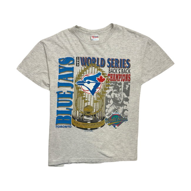 (L) Vintage '93 Toronto Blue Jays Championship Tee Grey