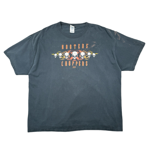 Vintage Hooters Choppers Skulls Tee Black | Vintage Clothing Store Canada