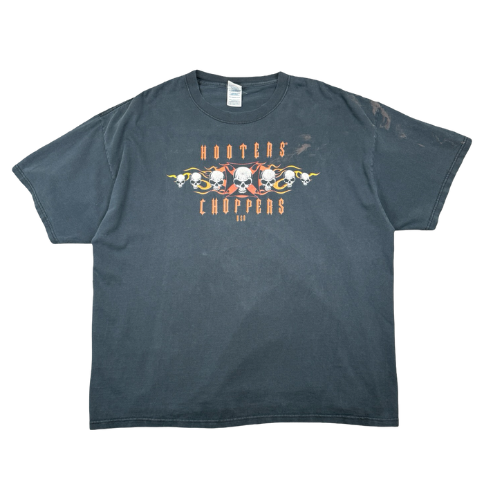 Vintage Hooters Choppers Skulls Tee Black | Vitnage Clothing Store Canada