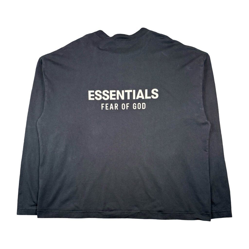 Fear Of God Essentials Logo L/S Tee Black (USED)