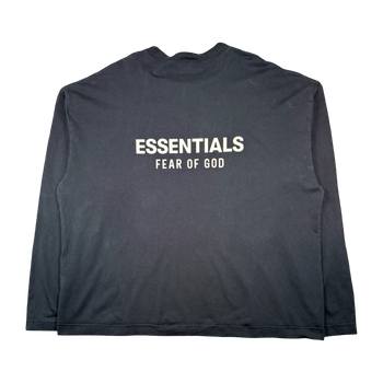 Fear Of God Essentials Logo L/S Tee Black (USED)