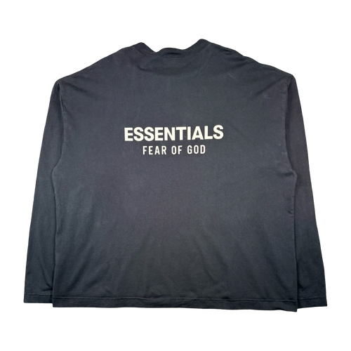 Fear Of God Essentials Logo L/S Tee Black (USED)