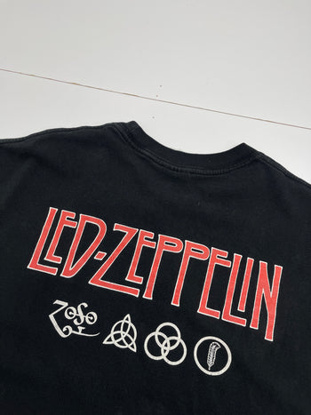 Vintage Led Zeppelin Band Tee Black