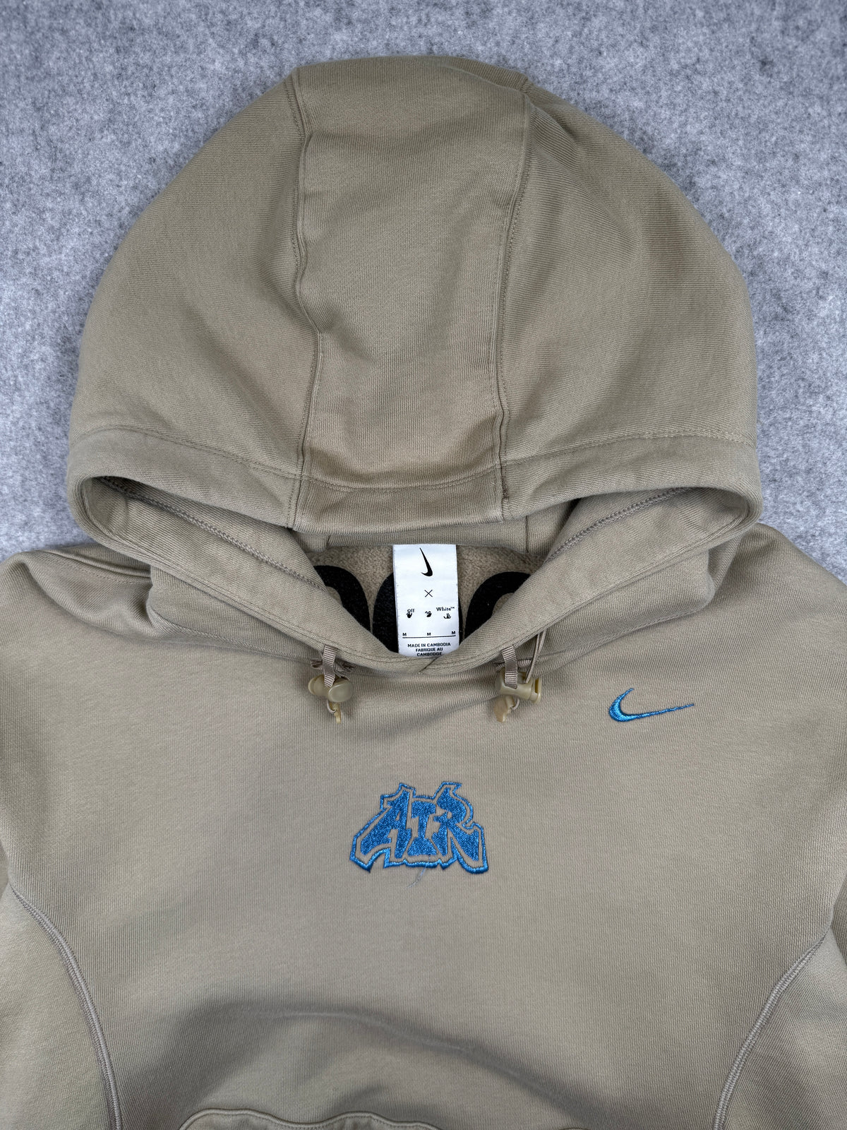 Nike x Off-White Fleece Hoodie Beige (USED)