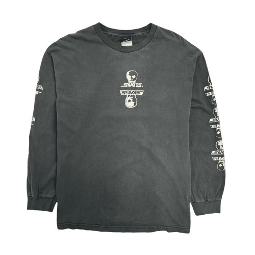 (L) Vintage Skull Skates L/S Tee Black | Vintage Clothing Store Canada