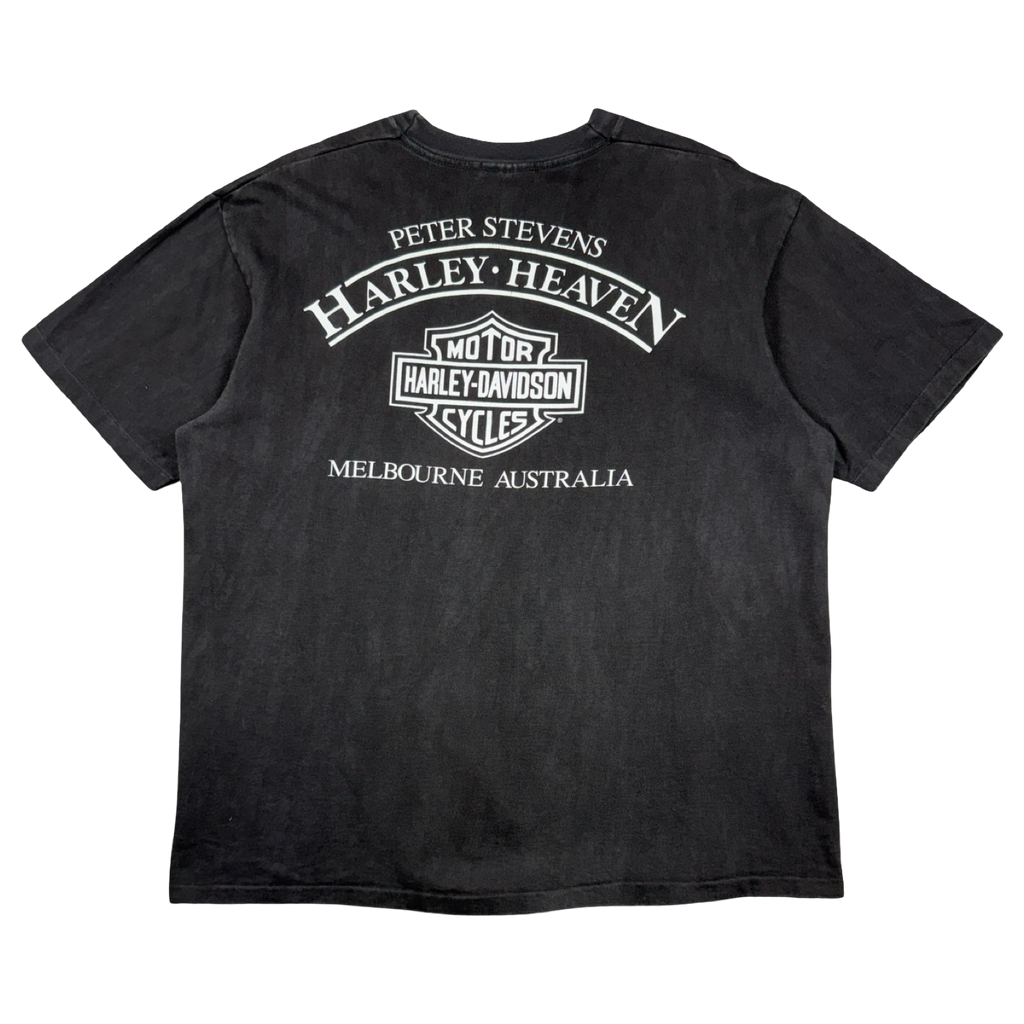 Vintage Harley Davidson No Worries Tee Black