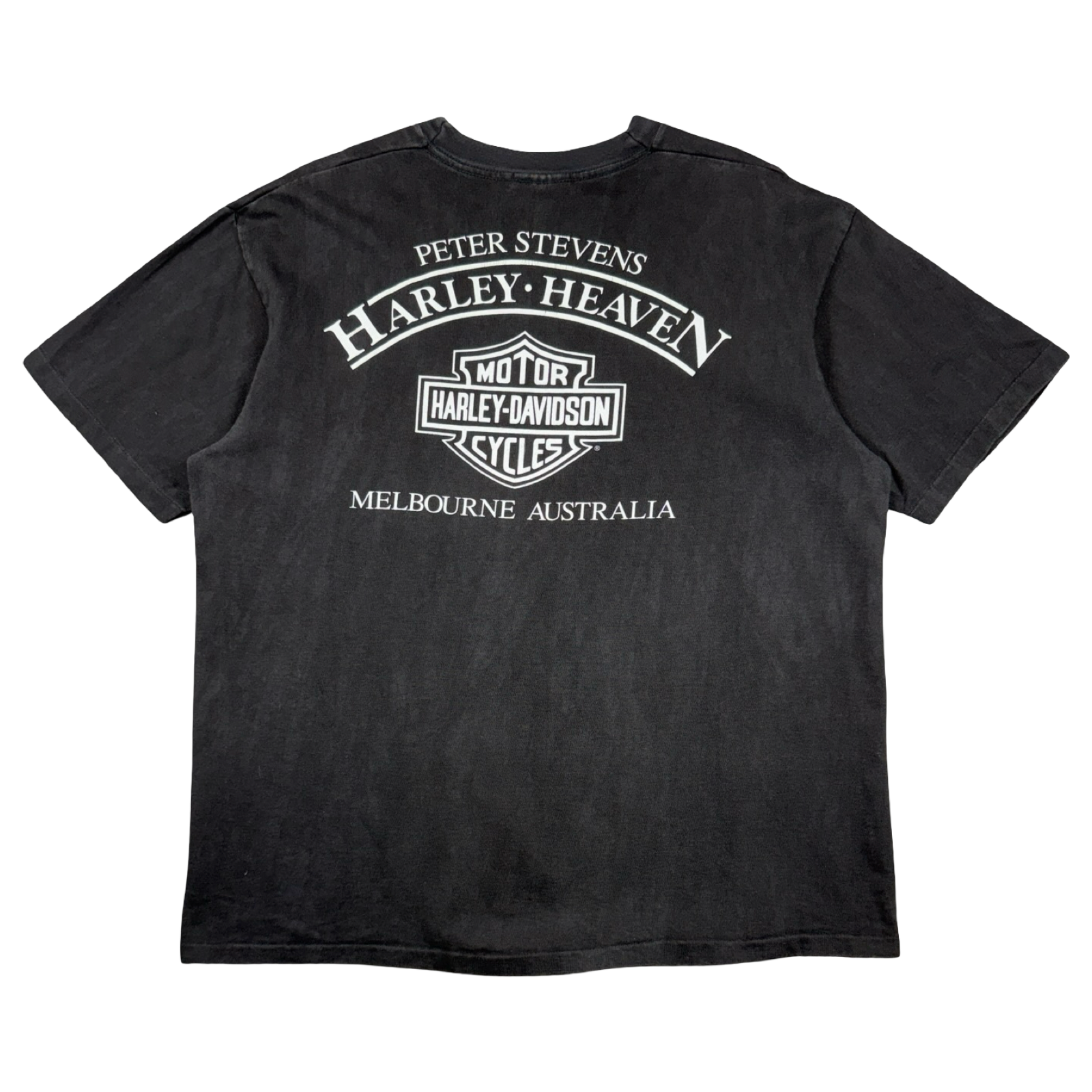 Vintage Harley Davidson No Worries Tee Black