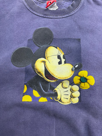 Vintage Minnie Mouse Sweatshirt Purple