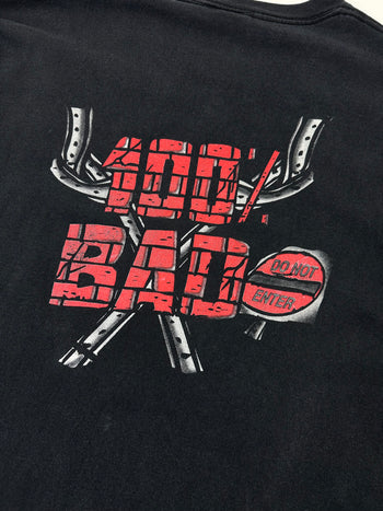 Vintage Looney Tunes Taz 100% Bad Tee Black