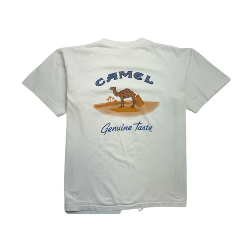 (L) Vintage 90s Camel Cigarette Tee White | Vintage Clothing Store Canada