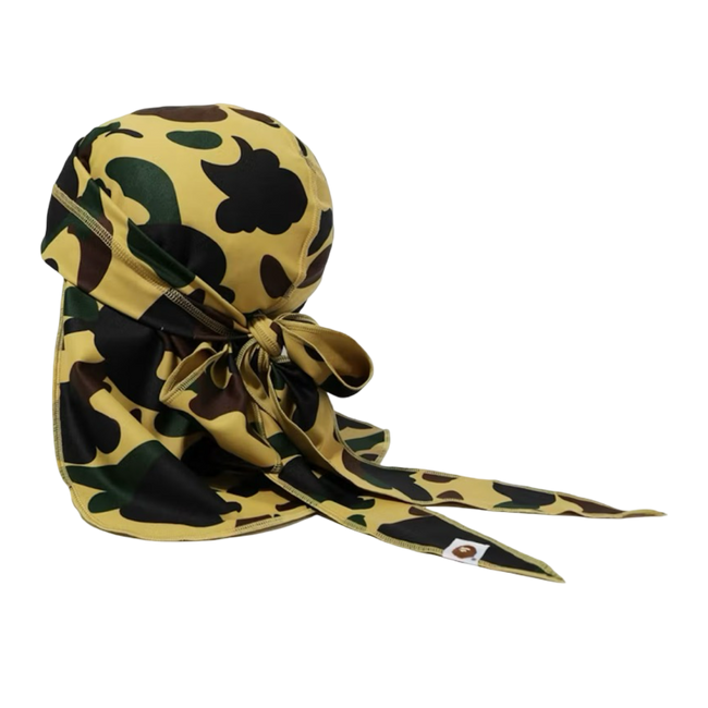 Bape 1st Camo Du-Rag Yellow