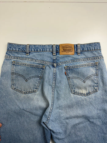 (36) Vintage 90s Levis 619 Orange Tab Denim Pants