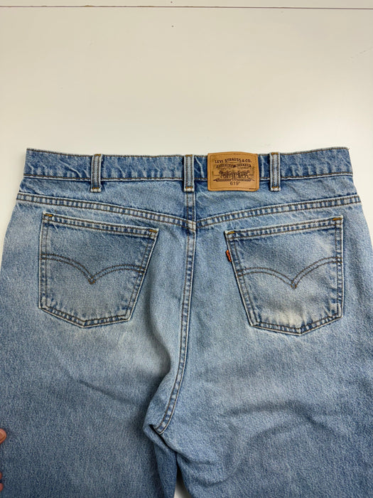 (36) Vintage 90s Levis 619 Orange Tab Denim Pants | Vitnage Clothing Store Canada