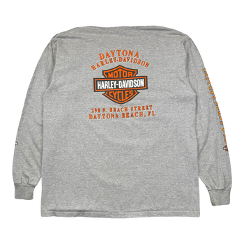 Vintage Harley Davidson Biketoberfest L/S Tee Grey