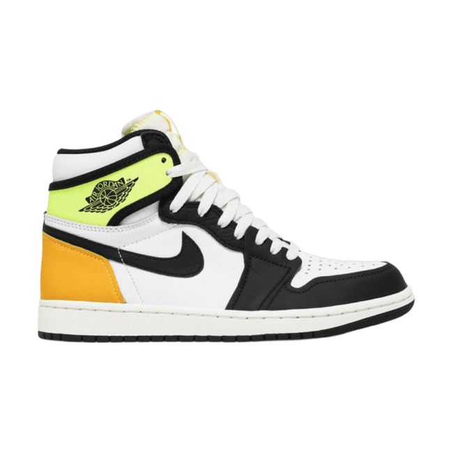 Air Jordan 1 Retro High White Black Volt University Gold