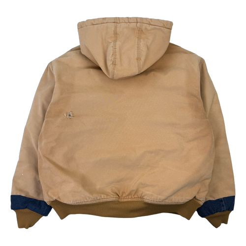 Vintage Dickies Distressed Hooded Work Jacket Beige | Vintage Clothing Store Canada