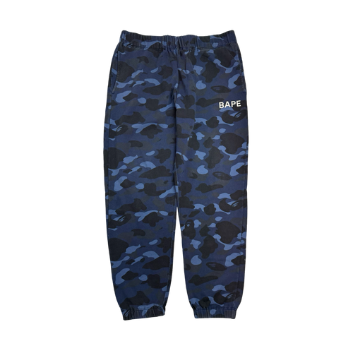 BAPE Color Camo Sweatpants Navy (USED) | Vintage Clothing Store Canada