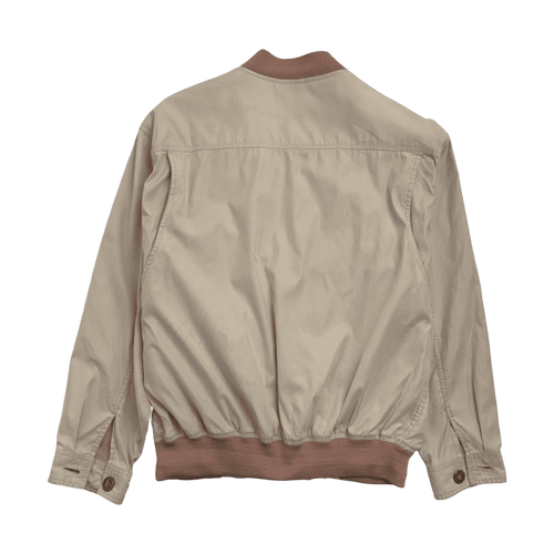 Mario Valentino Harrington Zip-Up Jacket Beige | Vintage Clothing Store Canada