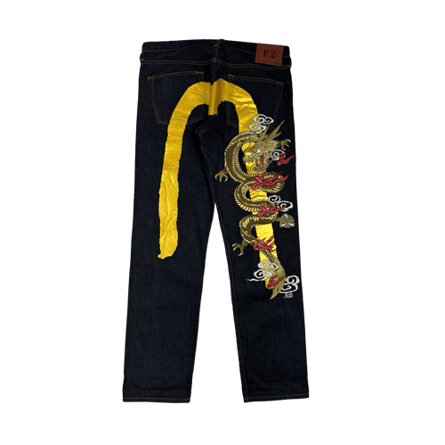 Vintage Evisu Denim Jeans Dark | Vintage Clothing Store Canada