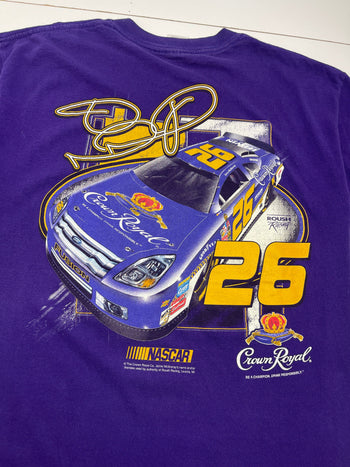 (L) Vintage 2000s Jamie McMurray Nascar Tee Purple