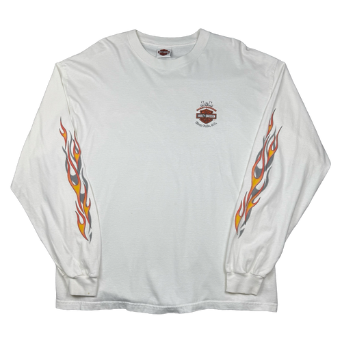 Vintage Harley Davidson Hot Harley Nights L/S Tee White | Vintage Clothing Store Canada