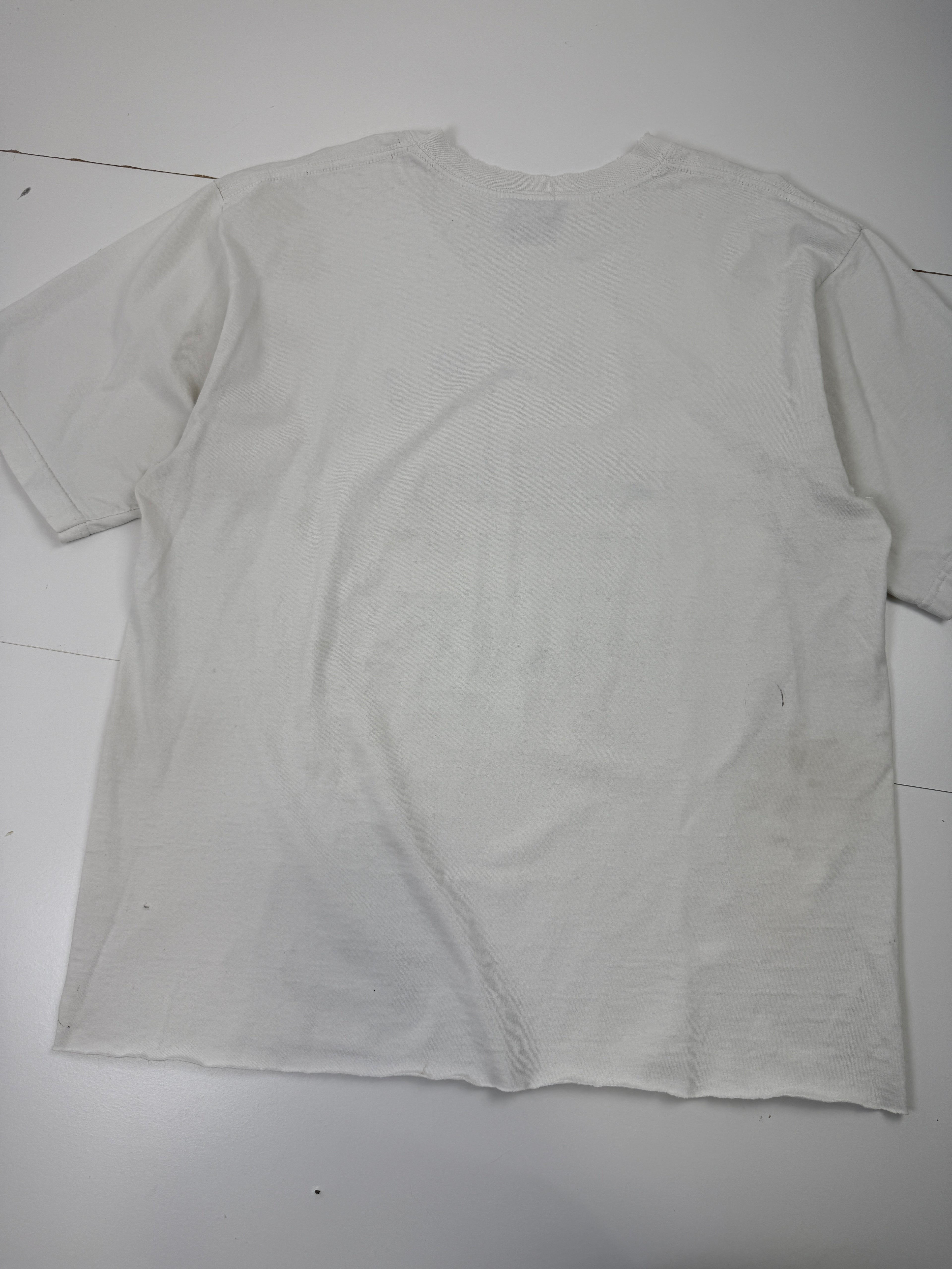 Vintage Alcatraz Penitentiary Distressed Tee White