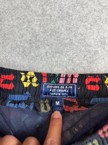 Palm Angels x Vilebrequin All Over Logo Swimshorts Multi (USED)