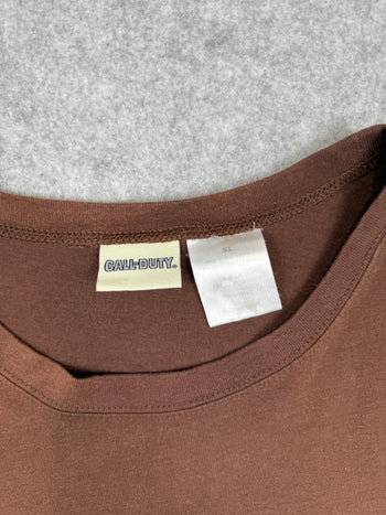 Vintage 2000's Call Of Duty Tee Brown