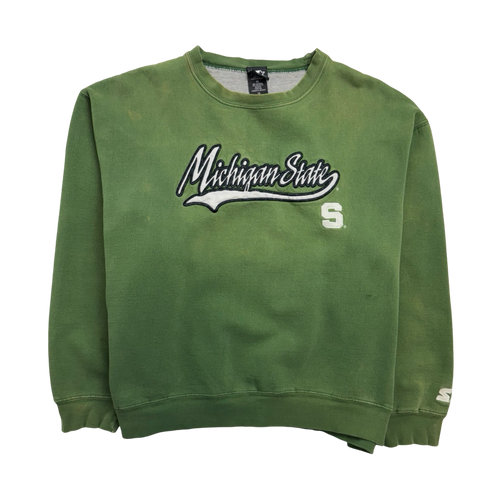 Vintage Michigan State Sweatshirt Green | Vintage Clothing Store Canada