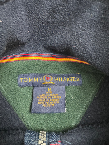 (L) Vintage Tommy Hilfiger Quarter Zip Fleece Black