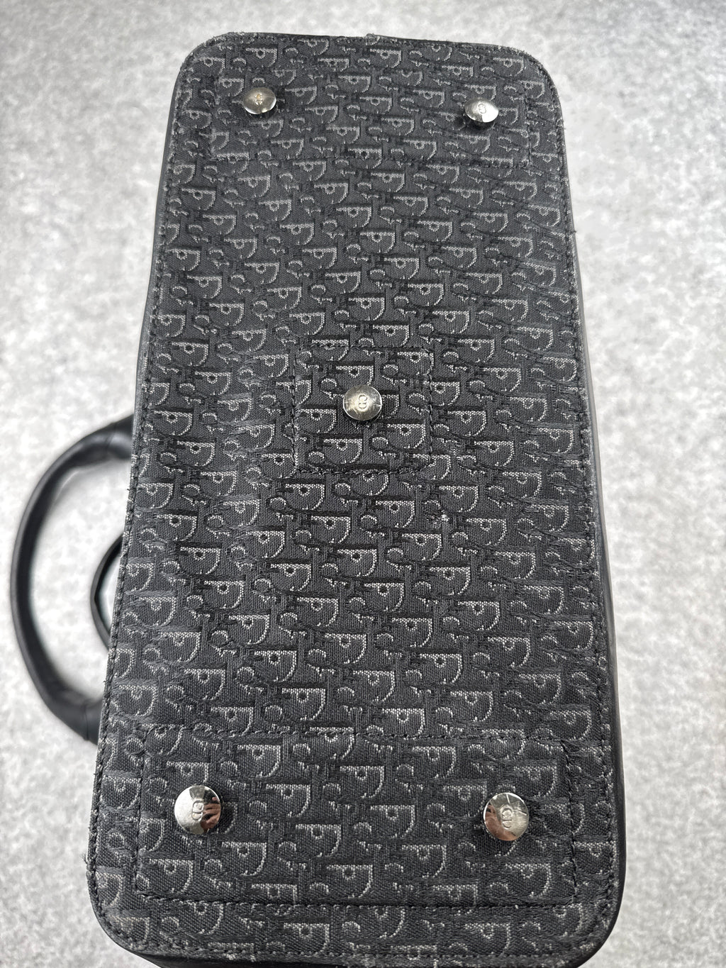 Vintage Dior Street Chic Tote Trotter Bag Black