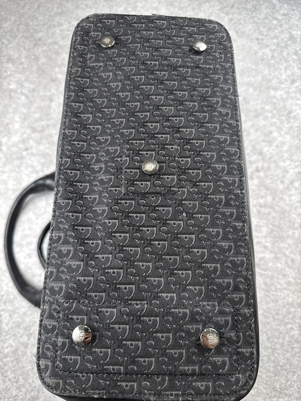 Vintage Dior Street Chic Tote Trotter Bag Black