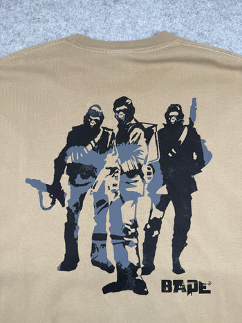 BAPE Army Relaxed Fit Tee Beige (USED)