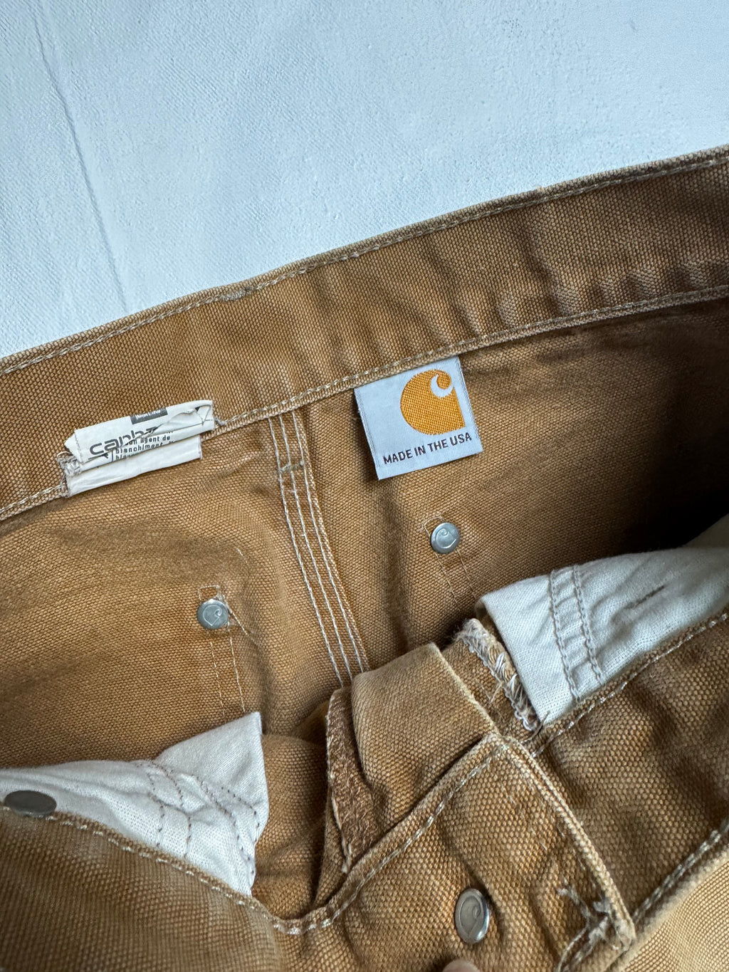 Carhartt Paint Splatter Double Knee Pants Khaki