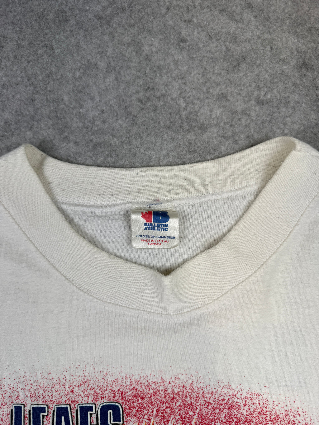 Vintage Toronto Maple Leafs Goalie AOP Tee White
