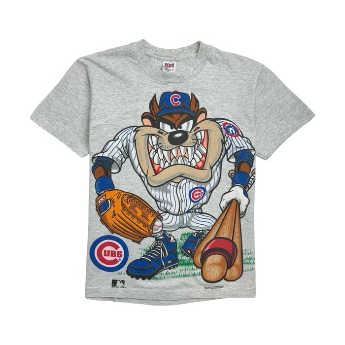 (S) Vintage '94 Chicago Cubs Taz Tee Grey | Vitnage Clothing Store Canada