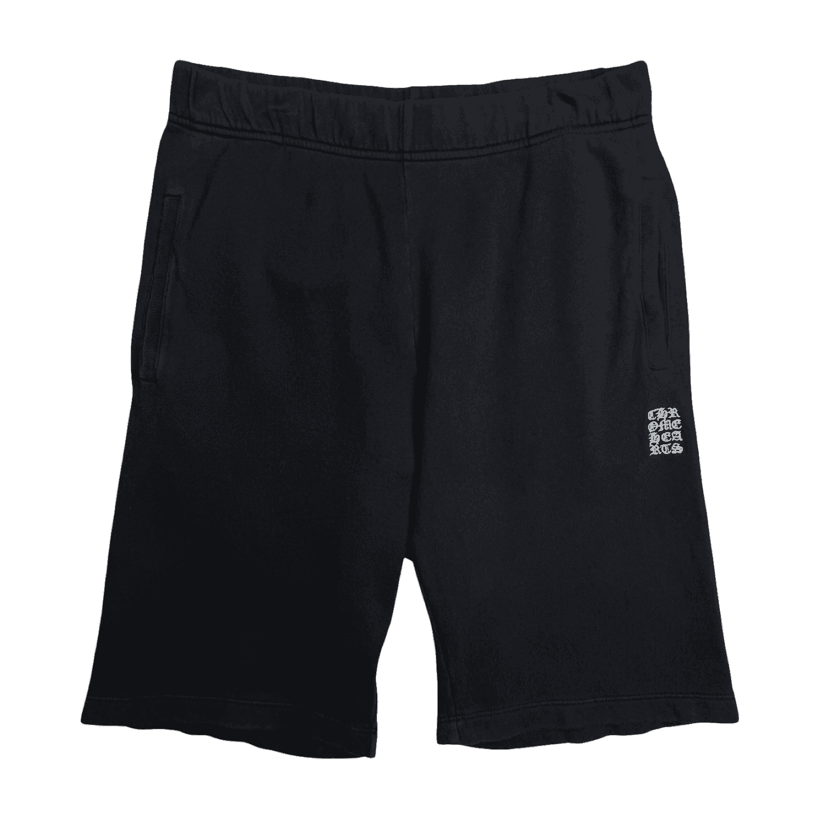 Chrome Hearts Embroidered Vertical Logo Shorts Black