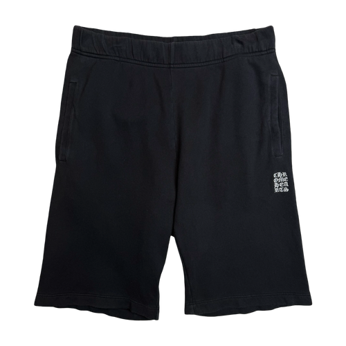 Chrome Hearts Embroidered Vertical Logo Shorts Black | Vintage Clothing Store Canada