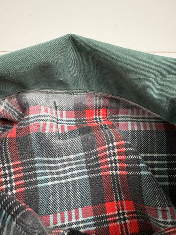 (XL) Vintage 90s Lined Harrington Jacket Green