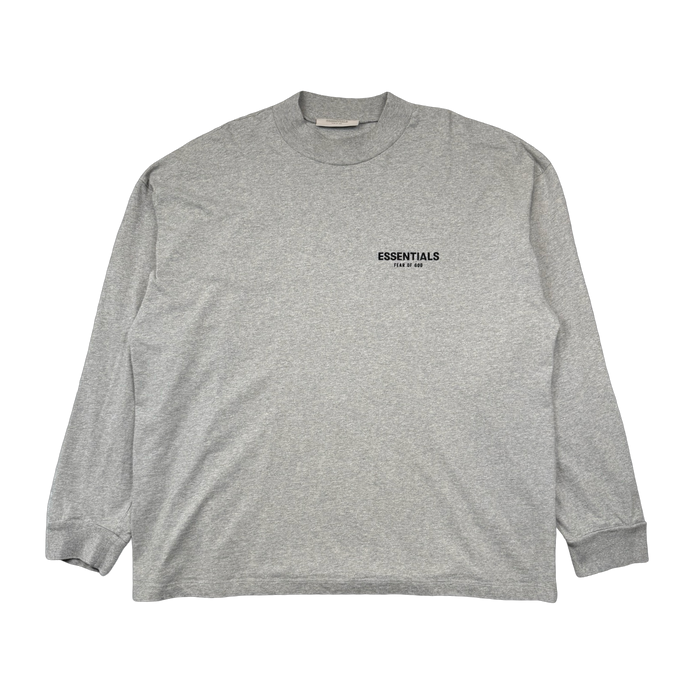 Fear Of God Essentials L/S Tee Dark Oatmeal (USED) | Vitnage Clothing Store Canada