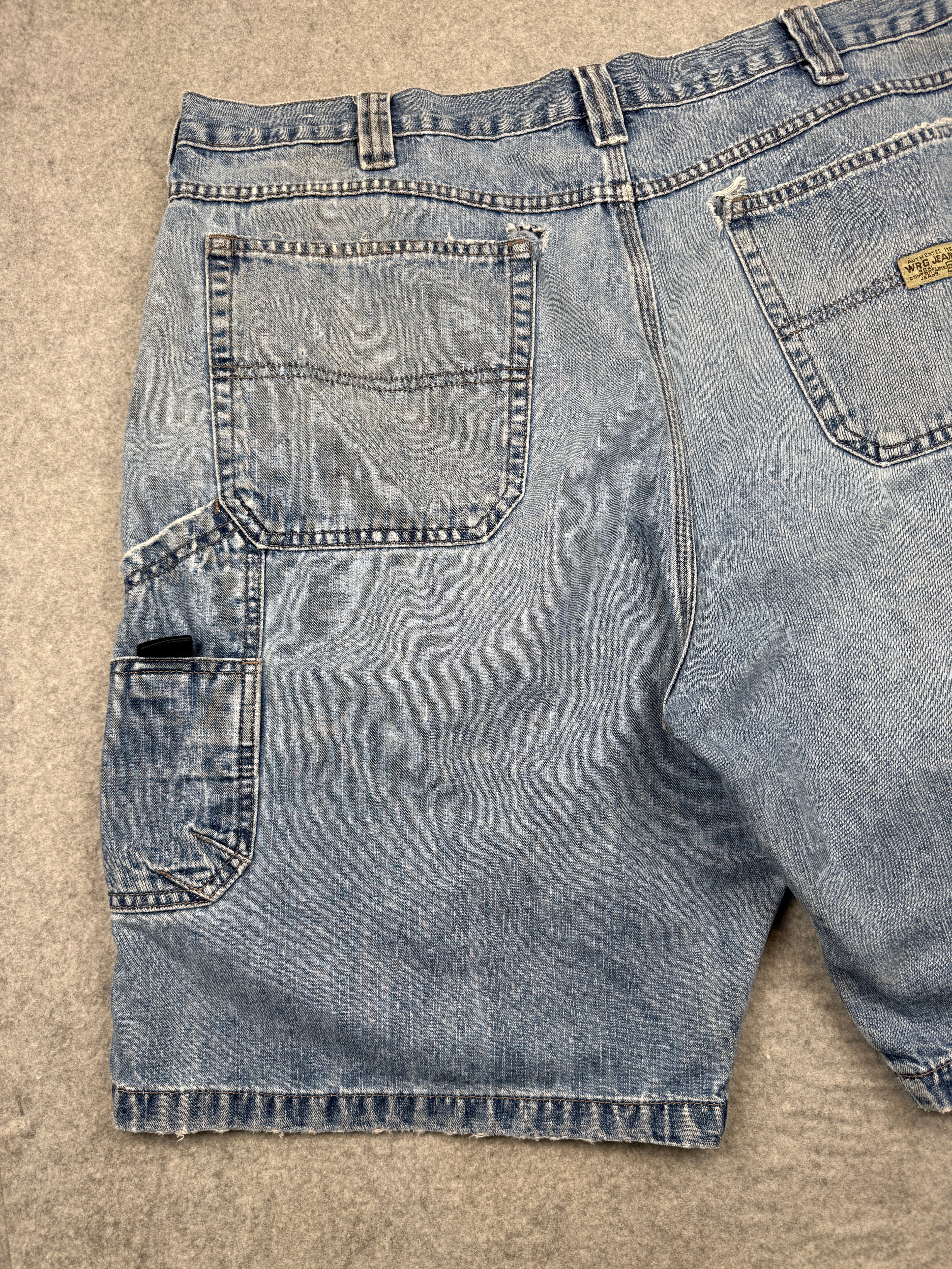Vintage WRG Distressed Cargo Denim Shorts