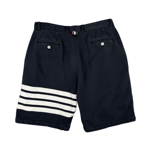 Thom Browne 4-bar Striped Sweatshorts Navy Blue (USED) | Vintage Clothing Store Canada