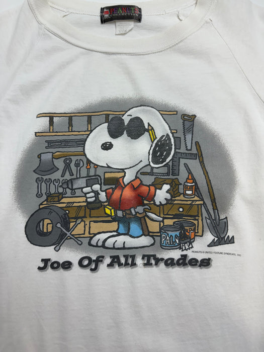 (L) Vintage Peanuts Joe Of All Trades Tee White | Vitnage Clothing Store Canada