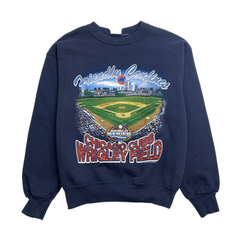 (M) Vintage '03 MLB Chicago Cubs Wrigley Field Sweatshirt Navy